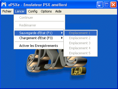 Enregistrement et chargement d'un état d'émulateur CE